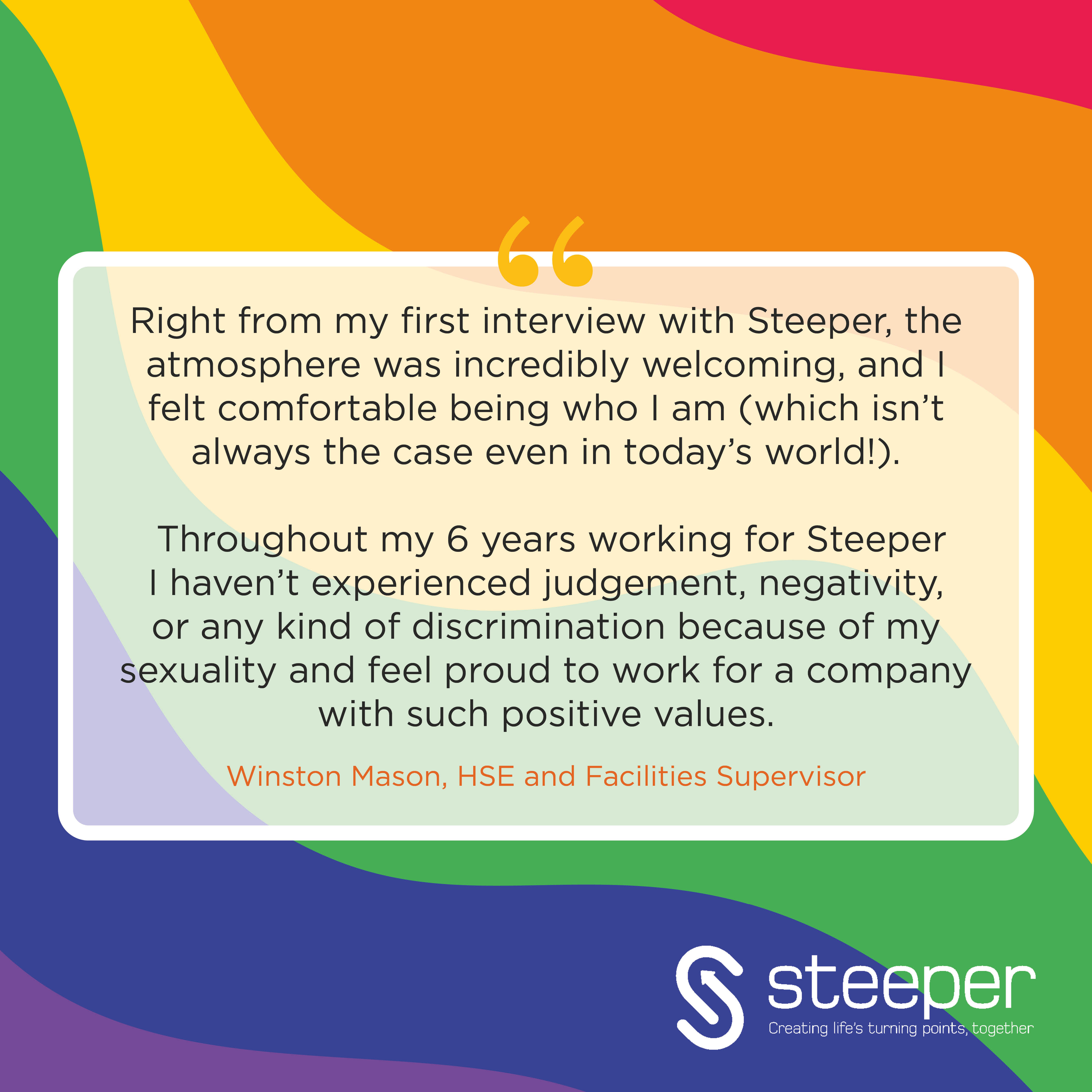 Celebrating Pride at Steeper